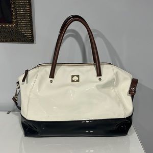 Kate Spade patent leather two tone handbag